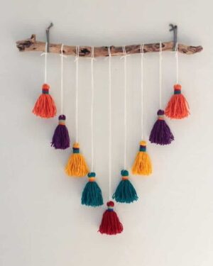 Watika Craft Yarn Tassel Hanging Ornaments Wall Hangin Tassel Decoration Tassel Hanging Yarn Tassel