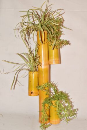 Table Hanging Planter Bamboo Eco friendly Pot - Image 3