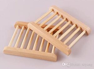 Watika Craft Saop Dish Bamboo Natural Soap Holder Eco - Friendly Bamboo Soap Holder 6X3 Inch Soap Dish Bamboo Soap Holder - Image 3