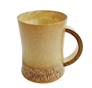 WATIKA CRAFT Sustainable and eco-Friendly: Our Bamboo Coffee Cup is Crafted from Sustainable Bamboo, offering an eco-Friendly Alternative to Single-use Plastic Cups. (Ste of 2) - Image 4