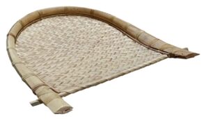 WATIKA CRAFT Bamboo Keeper Tray. Bamboo Kulo. Bamboo Tray, Bamboo Soop, Bamboo Basket for Puja. বাঁশের কুলো। (22X16 Inch) - Image 4