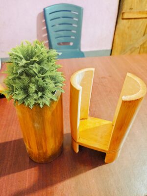 Table Top Indoor planter Pot hanging Pot Planter Bamboo Planter Succulent Planter - Image 2