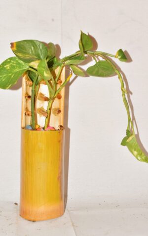 Table Hanging Planter Pot Bamboo Planter Eco frienndly Bamboo Planter Durable and Stylish Bamboo Planters (Stick Pot)